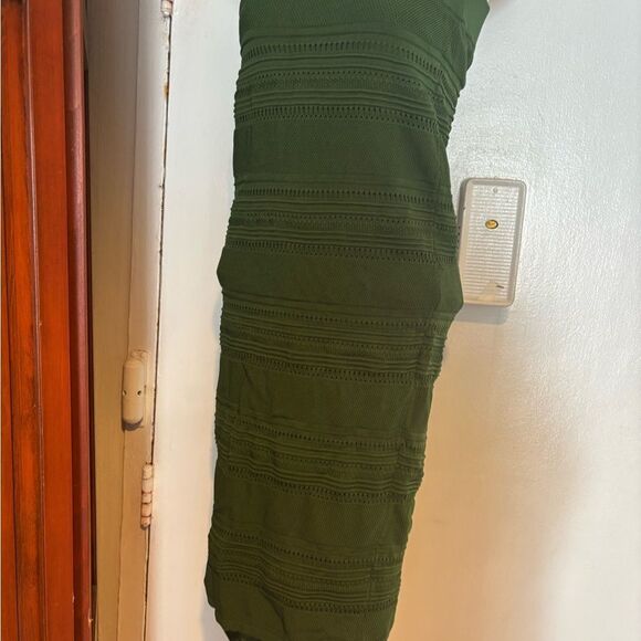 Torn by Ronny Kobo dress suit skirt maxi bodycon bottom knit embroidered design - Picture 2 of 7